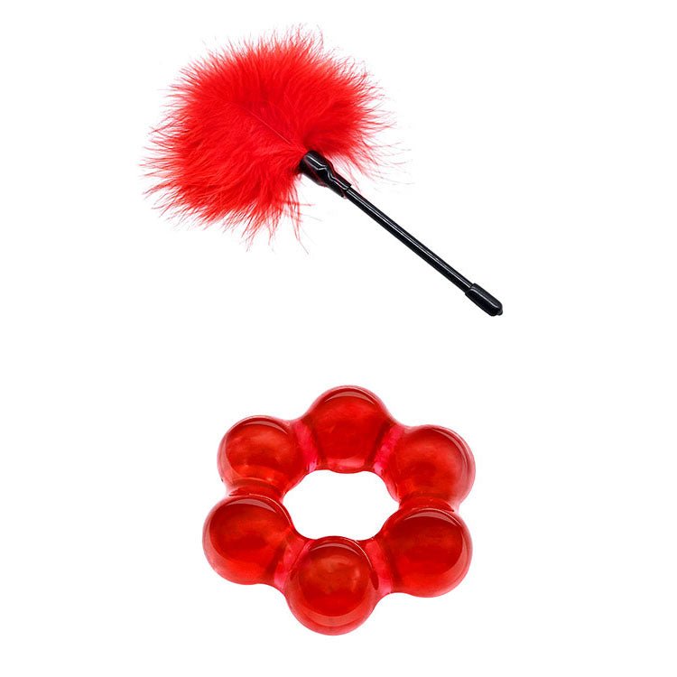 Adam & Eve SENSUAL SCARLET NIGHTS - Black/Red Couples Bondage Kit - Set of 10 Pieces – Sex toys NZ by Naughtyhut. Discreet delivery nationwide.