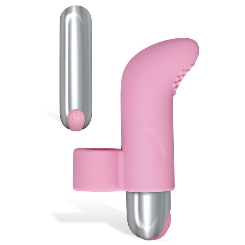 Buy Adam & Eve Silicone Rechargeable Finger Vibe - Pink USB Rechargeable Finger Stimulator – Naughtyhut NZ sex toys online. Discreet delivery & top brands.