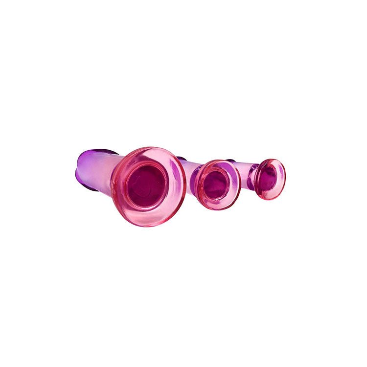Buy Adam & Eve SUNSET DREAMS Anal Training Kit - Pink/Purple Anal Training Set - Set of 3 Plugs – Naughtyhut NZ sex toys online. Discreet delivery & top brands.