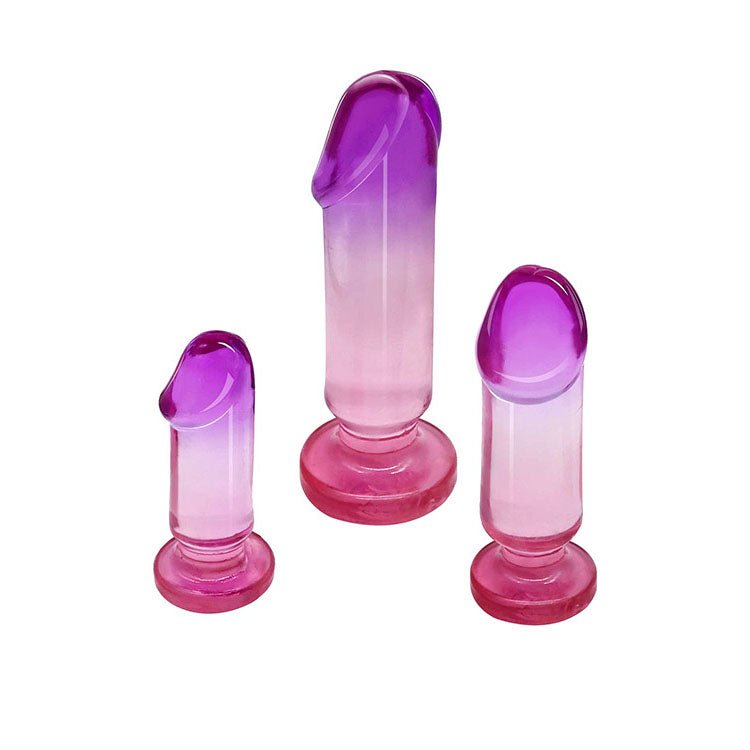 Buy Adam & Eve SUNSET DREAMS Anal Training Kit - Pink/Purple Anal Training Set - Set of 3 Plugs – Naughtyhut NZ sex toys online. Discreet delivery & top brands.