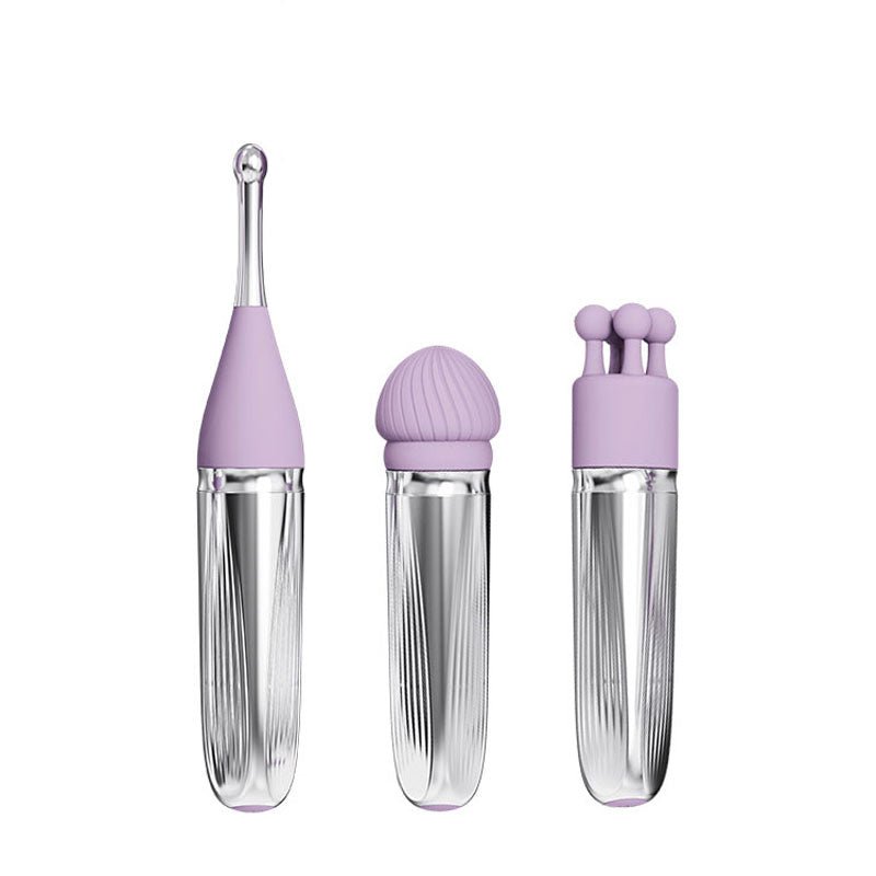 Adam & Eve SWEET DREAMS MASSAGER KIT - Lavender USB Rechargeable Point Stimulator with 8 Interchangeable Tips – Sex toys NZ by Naughtyhut. Discreet delivery nationwide.