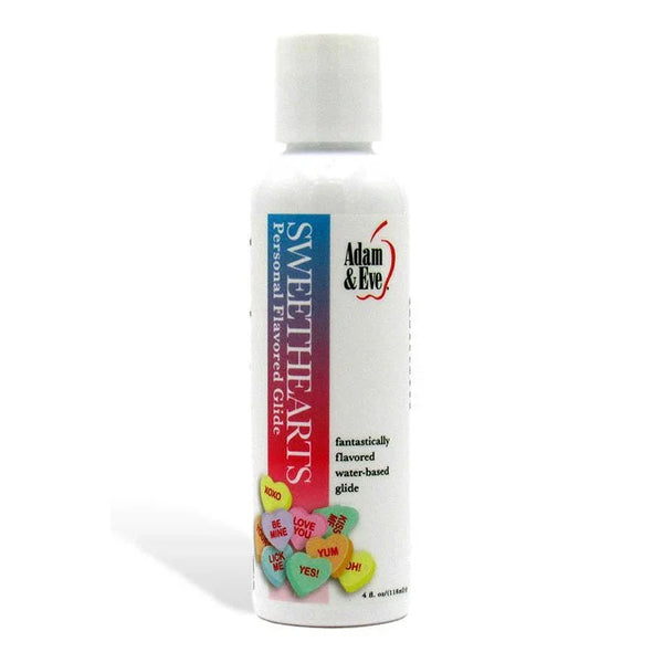 Sweethearts candy flavoured lube, 118 ml bottle with heart sweets label