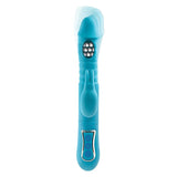 Buy Adam & Eve THRUSTING TRIPLE JOY RABBIT - Teal 25.4 cm USB Rechargeable Rabbit Vibrator with Anal Probe – Naughtyhut NZ sex toys online. Discreet delivery & top brands.