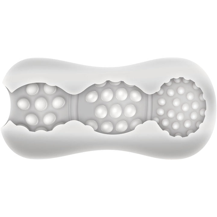 Adam & Eve Triple Chamber Ball Drainer - Clear Masturbator Sleeve – Sex toys NZ by Naughtyhut. Discreet delivery nationwide.