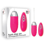 Buy Adam & Eve Turn Me On Rechargeable Love Bullet - Pink 8.9 cm (3.5'') USB Rechargeable Bullet with Remote – Naughtyhut NZ sex toys online. Discreet delivery & top brands.