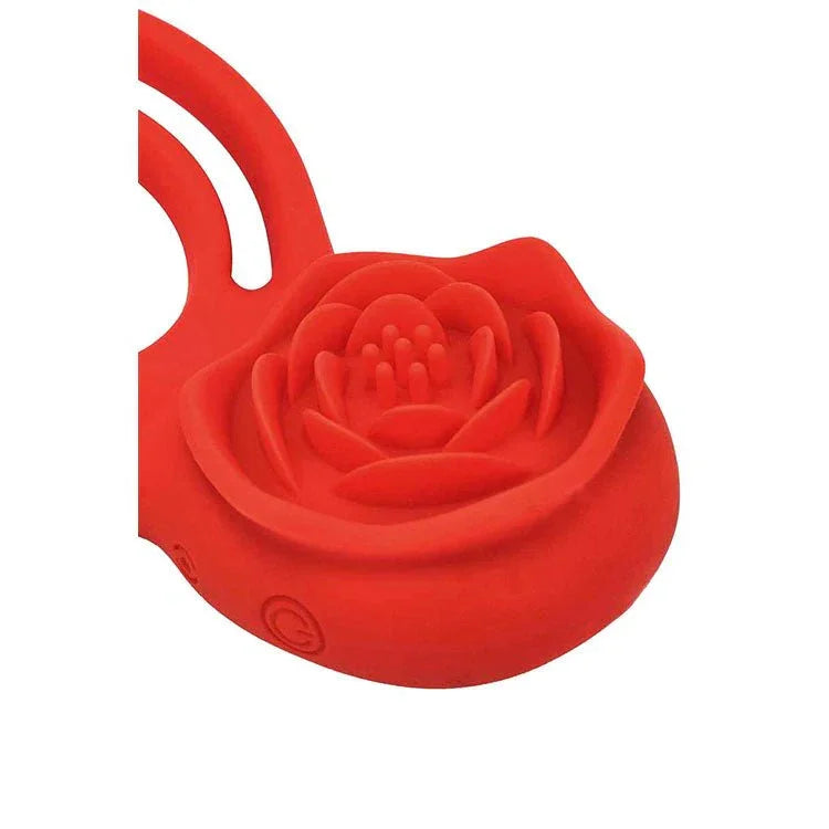 Rose Double Enhancer close-up of the sculpted rose petals and power button
