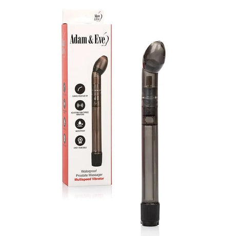 Buy Adam & Eve WATERPROOF PROSTATE MASSAGER - Black 17.8 cm (7'') Vibrating Prostate Massager – Naughtyhut NZ sex toys online. Discreet delivery & top brands.