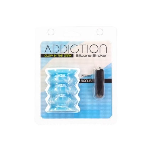 Addiction – Silicone Stroker – Glow in the Dark – Sex toys NZ by Naughtyhut. Discreet delivery nationwide.
