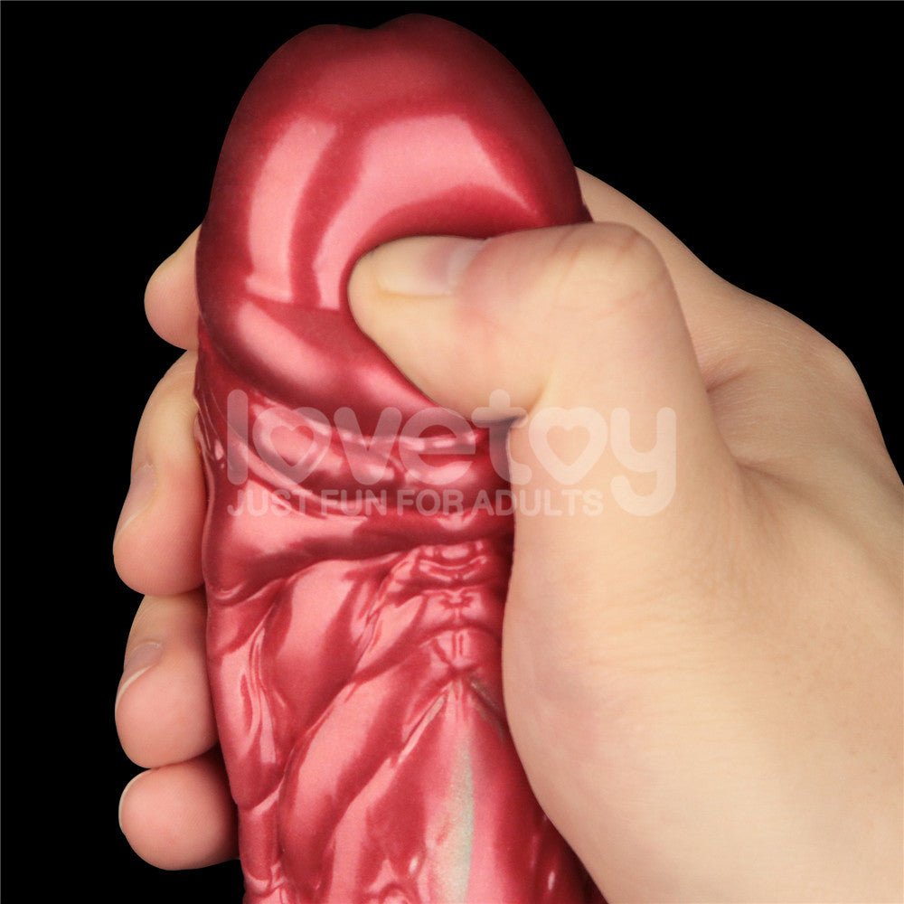 Aerosx 8 Inch Dual Density Inflatable Dildo - Red/Green 28 cm Inflatable Fantasy Dildo – Sex toys NZ by Naughtyhut. Discreet delivery nationwide.