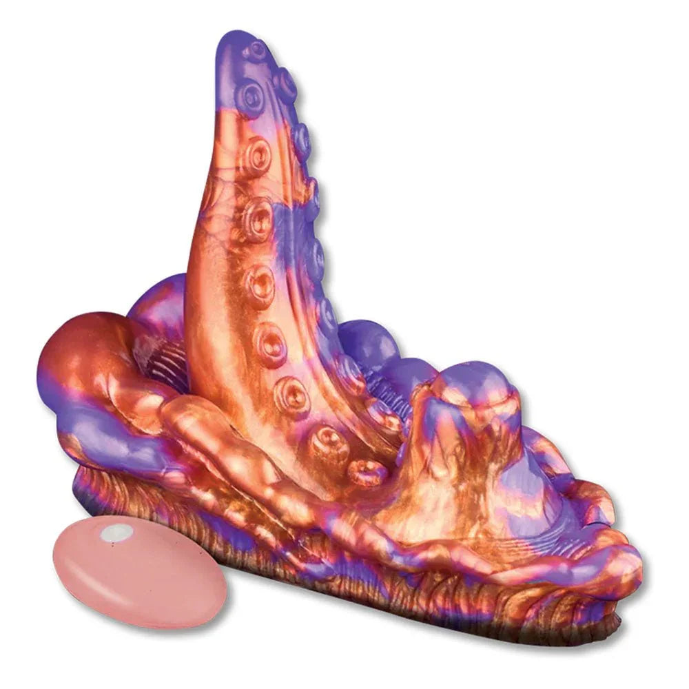 Alien Nation Copperhead grinder pad, tentacled ridge and grinding nub, remote at the left