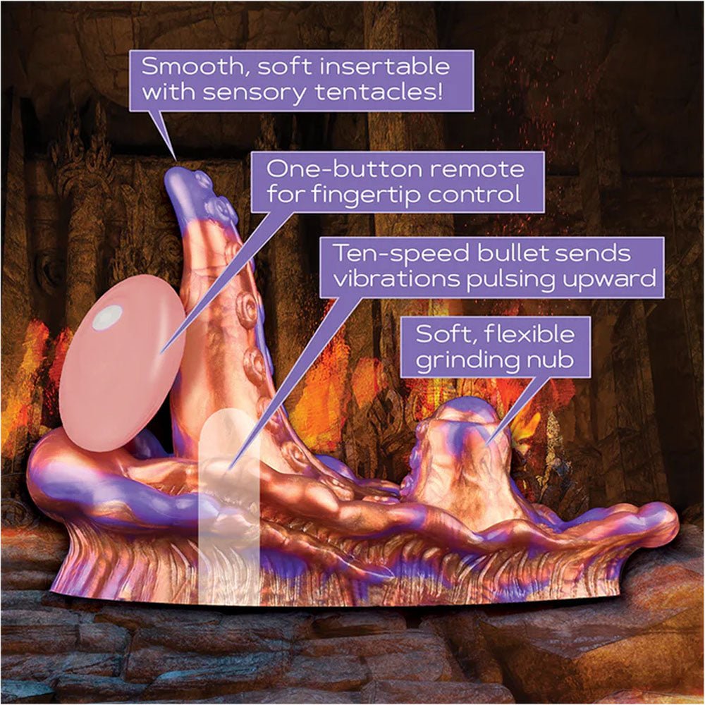 Buy Alien Nation - Copperhead - Coloured USB Rechargeable Vibrating Fantasy Grinder Pad with Remote – Naughtyhut NZ sex toys online. Discreet delivery & top brands.