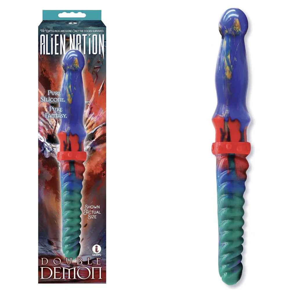 Alien Nation Double Demon Fantasy Double Dildo NZ 35cm Coloured Alien Nation Double Demon Fantasy Double Dildo NZ 35cm Coloured