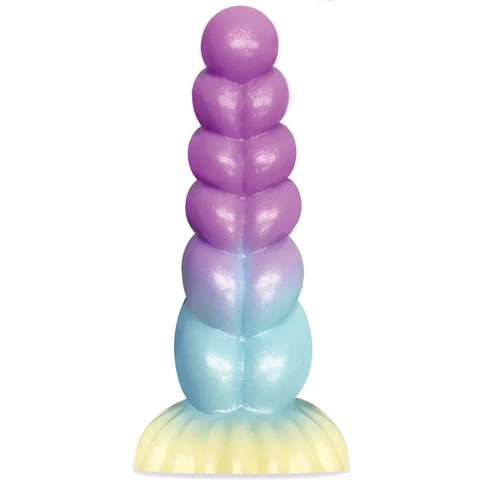 Alien Nation Stardust dong alone, five glittered bulbs above a pale yellow base