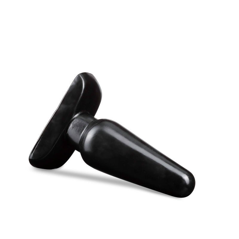 Buy Anal Adventures Basic Anal Plug - Medium - Black 12 cm Butt Plug – Naughtyhut NZ sex toys online. Discreet delivery & top brands.