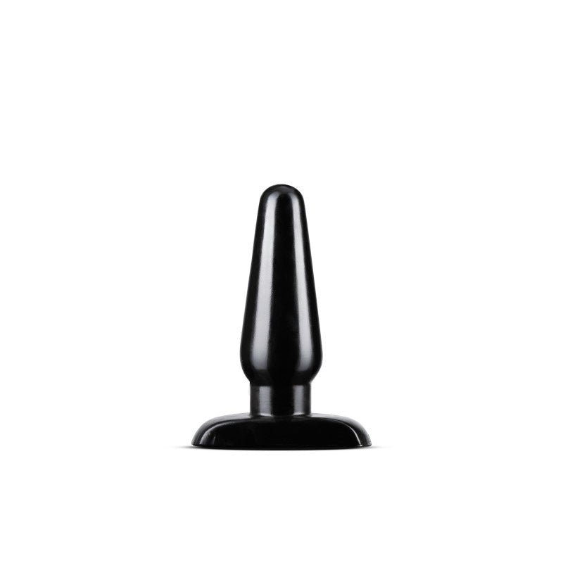 Buy Anal Adventures Basic Anal Plug - Medium - Black 12 cm Butt Plug – Naughtyhut NZ sex toys online. Discreet delivery & top brands.