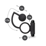 Buy Anal Adventures Platinum Anal Ball & Vibrating C - Ring - Black Vibrating Cock Ring with Anal Ball – Naughtyhut NZ sex toys online. Discreet delivery & top brands.