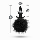 Buy Anal Adventures Platinum Rabbit Tail Plug - Black 10 cm Butt Plug with Bunny Tail – Naughtyhut NZ sex toys online. Discreet delivery & top brands.