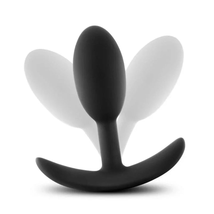 Small Vibra Slim Plug shown with a motion blur, illustrating the internal weight shifting