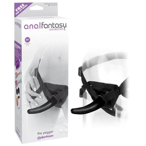 Buy Anal Fantasy Collection The Pegger - Black 12 cm (4.75'') Strap - On – Naughtyhut NZ sex toys online. Discreet delivery & top brands.
