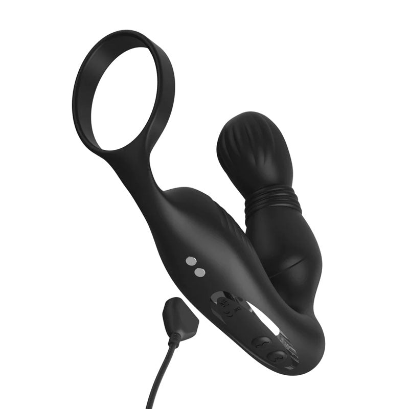 Buy Anal Fantasy Elite Ass - Gasm P - Spot Milker - Black USB Rechargeable Prostate Massage with Cock Ring – Naughtyhut NZ sex toys online. Discreet delivery & top brands.