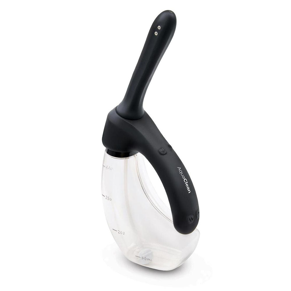 Buy AquaClean Rechargeable Auto Douche Set with Bendable Vibrating Nozzle - 440 ml Capacity with Free Travel Douche Included – Naughtyhut NZ sex toys online. Discreet delivery & top brands.