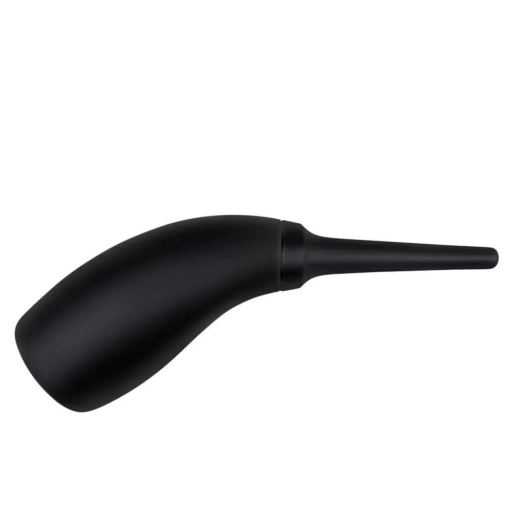 AquaClean Contoured Ergo douche in Black lying on its side, fully assembled