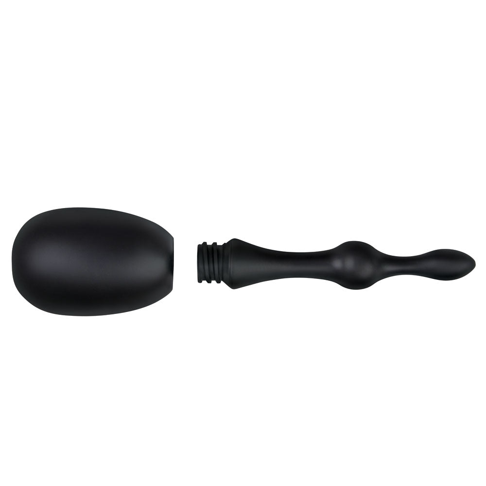 Buy AquaClean Silicone 1 - Way Valve Douche Set with Beaded Nozzle - 150 ml Capacity with Free Travel Douche Included – Naughtyhut NZ sex toys online. Discreet delivery & top brands.