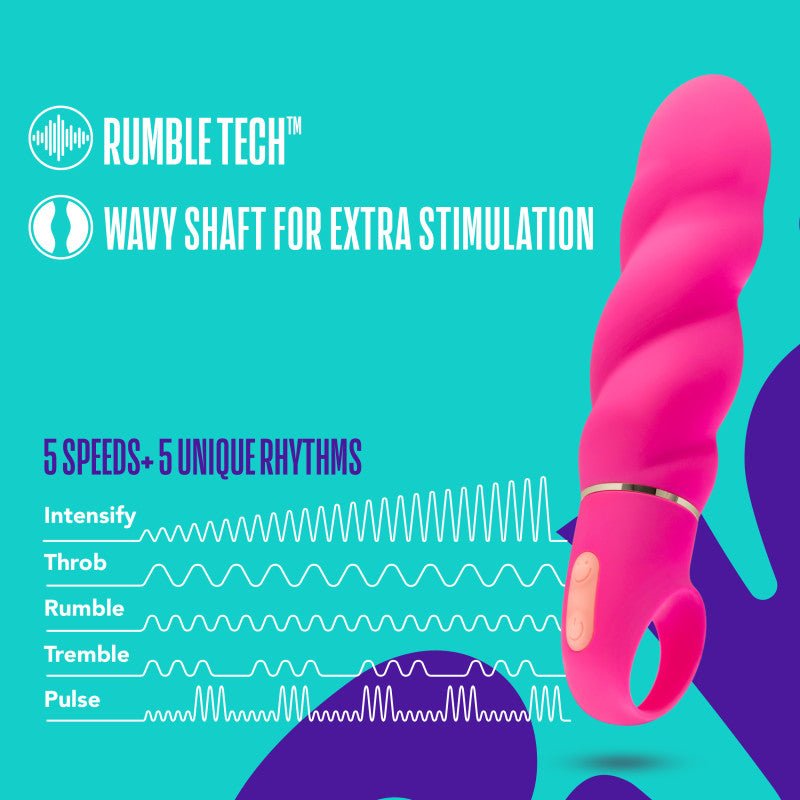 Buy Aria Amazing AF - Fuschia Pink 15.9 cm Vibrator – Naughtyhut NZ sex toys online. Discreet delivery & top brands.