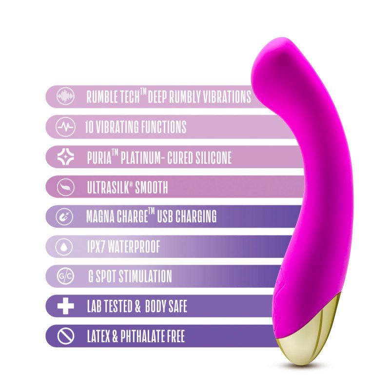 Buy Aria Bangin' AF - Purple 18.4 cm USB Rechargeable Vibrator – Naughtyhut NZ sex toys online. Discreet delivery & top brands.