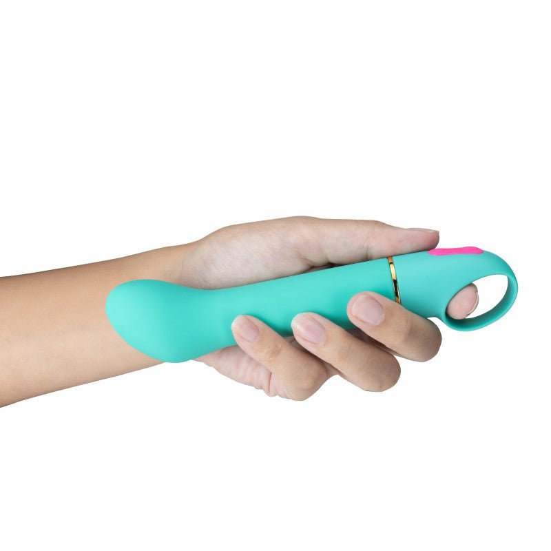 Buy Aria Flirty AF - Teal 16.5 cm Vibrator – Naughtyhut NZ sex toys online. Discreet delivery & top brands.