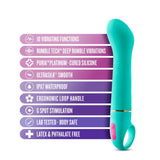 Buy Aria Flirty AF - Teal 16.5 cm Vibrator – Naughtyhut NZ sex toys online. Discreet delivery & top brands.