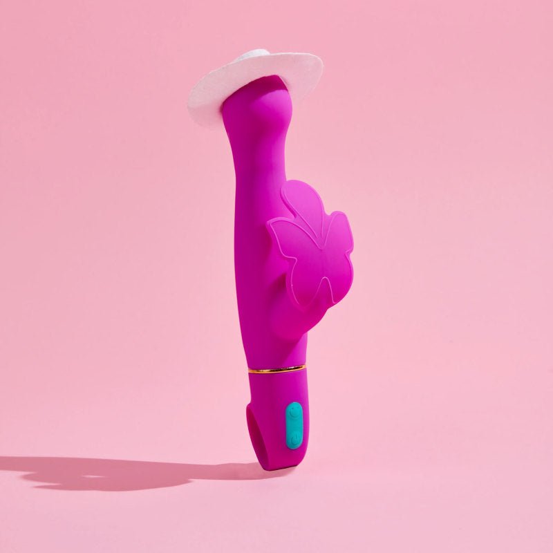 Buy Aria Naughty AF - Plum 18.4 cm Butterfly Vibrator – Naughtyhut NZ sex toys online. Discreet delivery & top brands.