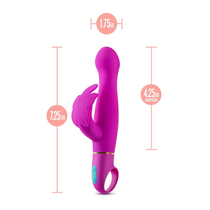 Aria Naughty AF - Plum 18.4 cm Butterfly Vibrator – Sex toys NZ by Naughtyhut. Discreet delivery nationwide.