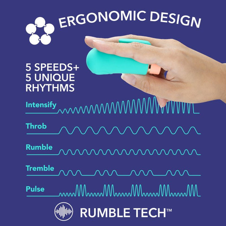 Aria Sensual AF - Teal USB Rechargeable Stimulator – Sex toys NZ by Naughtyhut. Discreet delivery nationwide.