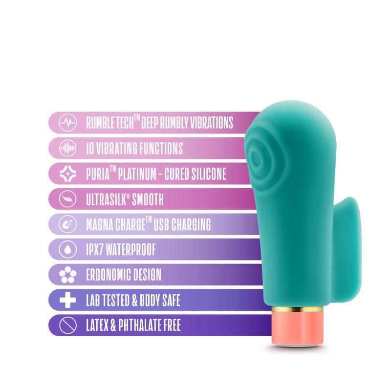 Buy Aria Sensual AF - Teal USB Rechargeable Stimulator – Naughtyhut NZ sex toys online. Discreet delivery & top brands.
