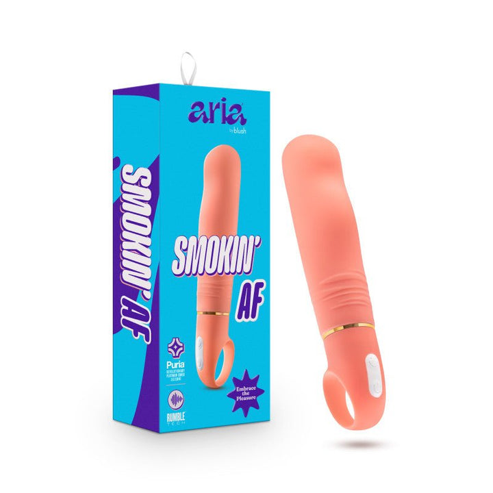 Aria Smokin' AF - Coral 15.2 cm Vibrator – Sex toys NZ by Naughtyhut. Discreet delivery nationwide.