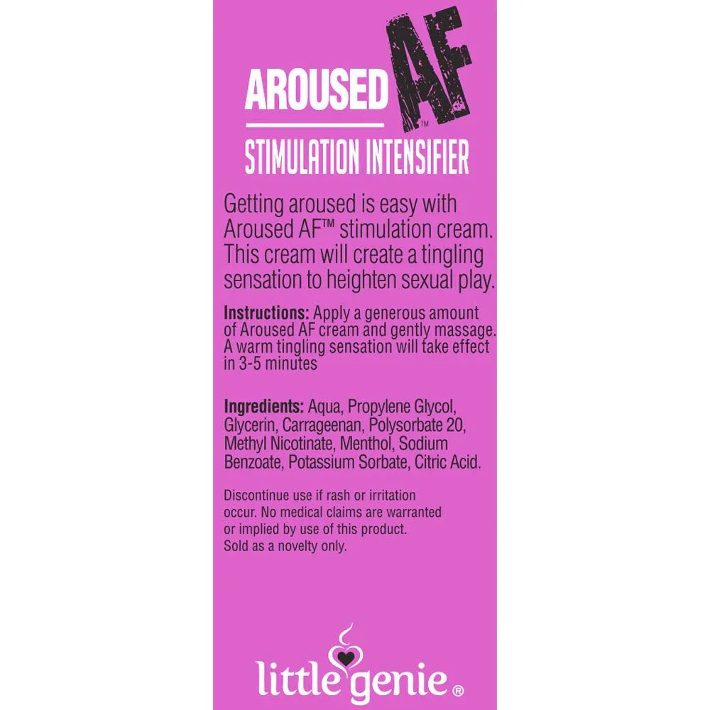 Aroused AF - Couples Stimulation Cream - 44 ml (1.5oz) Tube – Sex toys NZ by Naughtyhut. Discreet delivery nationwide.