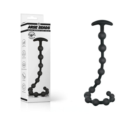Buy Arse Beads - Black 48 cm Silicone Anal Beads – Naughtyhut NZ sex toys online. Discreet delivery & top brands.
