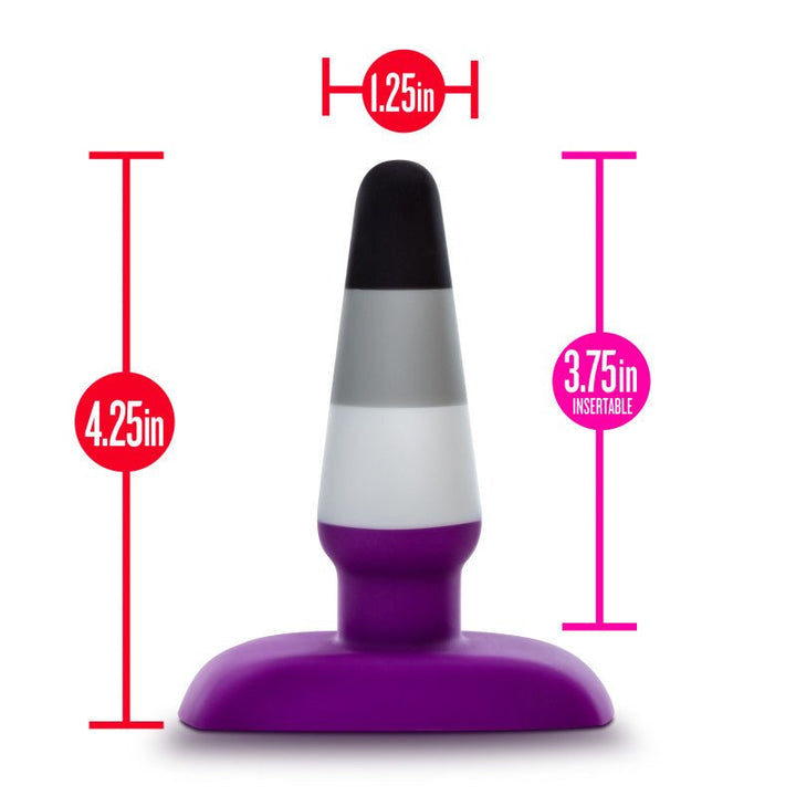 Avant Pride P7 - Ace - Coloured 10.8 cm Butt Plug – Sex toys NZ by Naughtyhut. Discreet delivery nationwide.
