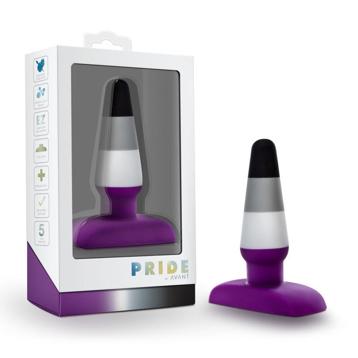 Avant Pride P7 - Ace - Coloured 10.8 cm Butt Plug – Sex toys NZ by Naughtyhut. Discreet delivery nationwide.
