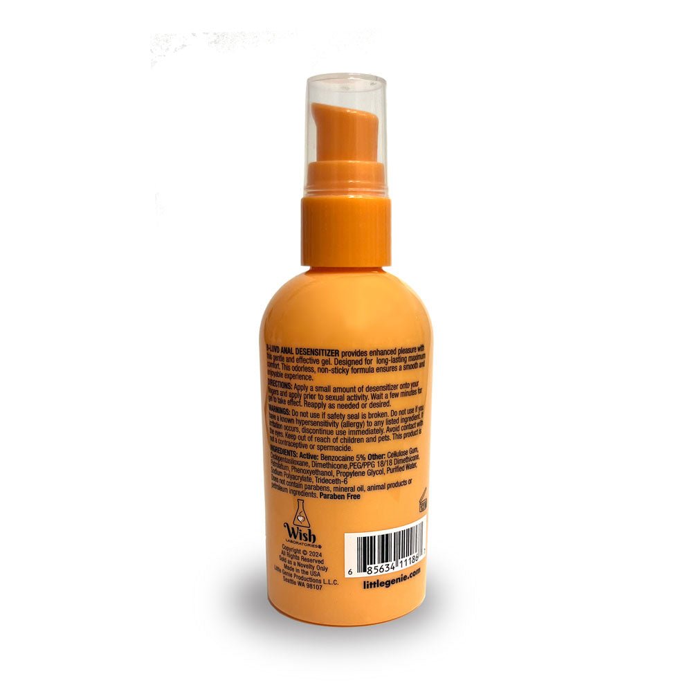 B - LUVD Anal Desensitising Lubricant - Water Based Anal Desensitising Lubricant - 118 ml Bottle – Sex toys NZ by Naughtyhut. Discreet delivery nationwide.