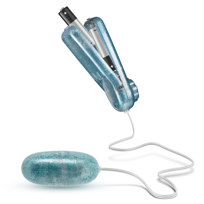Buy B Yours Glitter Power Bullet - Blue - Glitter Blue 5.5 cm Bullet – Naughtyhut NZ sex toys online. Discreet delivery & top brands.