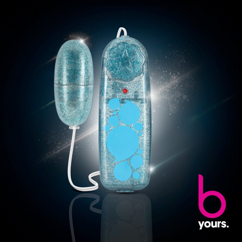 Buy B Yours Glitter Power Bullet - Blue - Glitter Blue 5.5 cm Bullet – Naughtyhut NZ sex toys online. Discreet delivery & top brands.