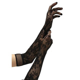 Buy BACI White Label Flower Lace Opera Gloves - Black - Black Gloves – Naughtyhut NZ sex toys online. Discreet delivery & top brands.