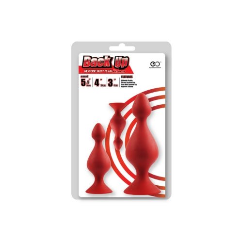 Buy Back Up 3 in 1 Gourd Kit - Red – Naughtyhut NZ sex toys online. Discreet delivery & top brands.