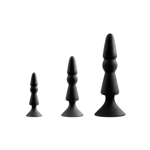 Buy Back Up 3 in 1 Tiered Kit - Black – Naughtyhut NZ sex toys online. Discreet delivery & top brands.