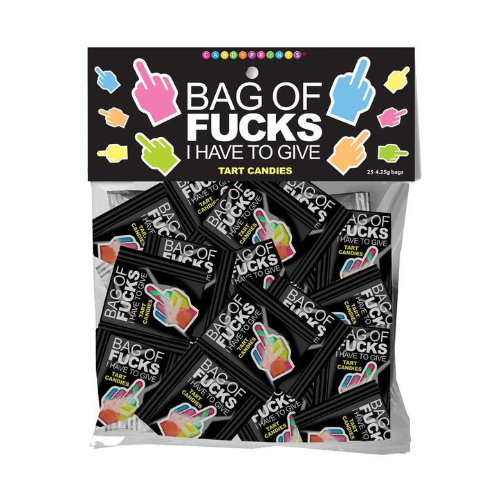 Bag Of Fucks I Have To Give - Bag of 25 - Fruit Flavoured Lollies - Bag of 25 Mini Packs – Sex toys NZ by Naughtyhut. Discreet delivery nationwide.