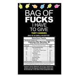 Buy Bag Of Fucks I Have To Give - Bag of 25 - Fruit Flavoured Lollies - Bag of 25 Mini Packs – Naughtyhut NZ sex toys online. Discreet delivery & top brands.