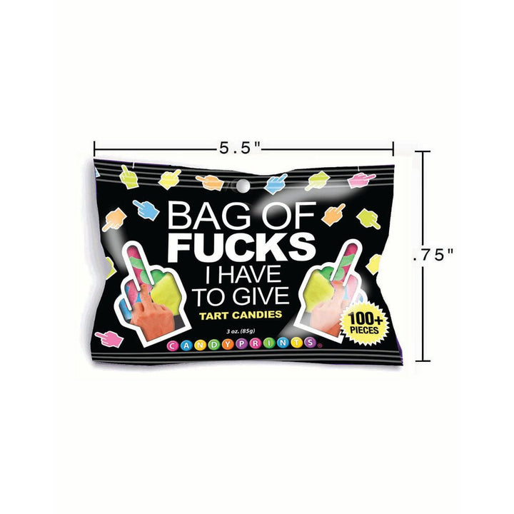 Bag Of Fucks I Have To Give - Fruit Flavoured Lollies - 85 gram Bag – Sex toys NZ by Naughtyhut. Discreet delivery nationwide.
