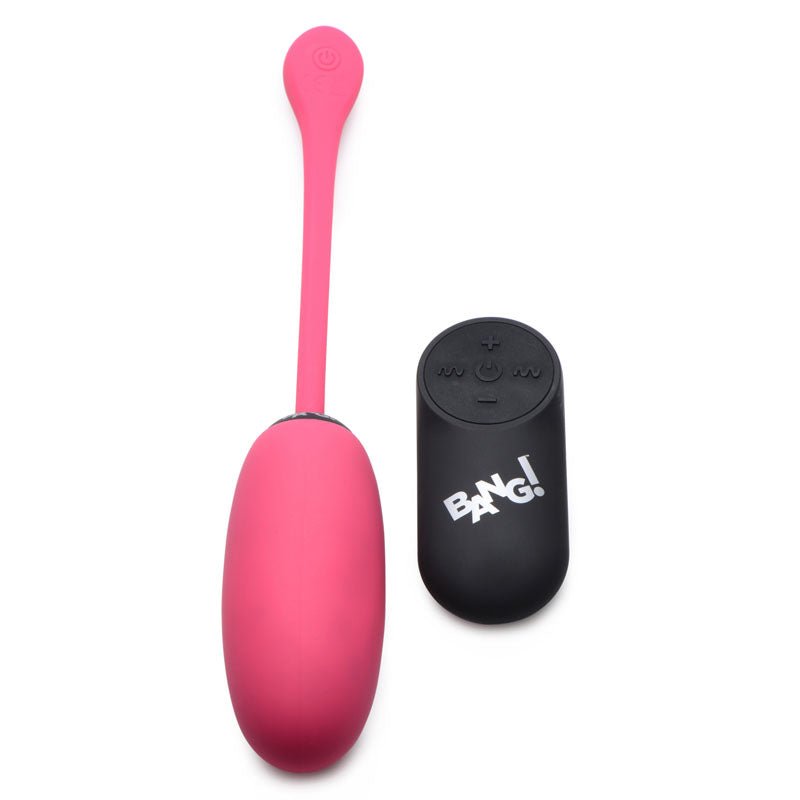 Bang! 28X Plush Egg & Remote - Pink - Pink USB Rechargeable Egg with Wireless Remote – Sex toys NZ by Naughtyhut. Discreet delivery nationwide.